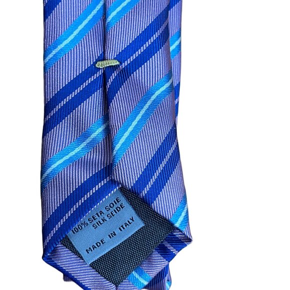 CANALI STRIPED TIE 100% SILK NEW - Picture 7 of 14